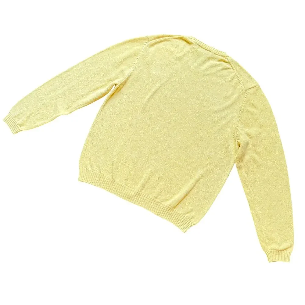 Brooks Brothers Supima Cotton Crewneck Sweater Yellow Men’s Large